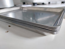 Carica l'immagine nel visualizzatore di Gallery, Vassoio da vetrina in acciaio inox cm 31x22x2