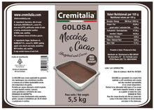 Carica l'immagine nel visualizzatore di Gallery, Golosa Nocciola e Cacao Cremitalia Kg 5,5
