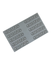 Carica l'immagine nel visualizzatore di Gallery, Stampo in Silicone Circles Eclair Cerchi Pavoni