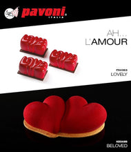 Carica l'immagine nel visualizzatore di Gallery, Stampo Silicone Tortiera Beloved Cuori - coppapasta intergrato