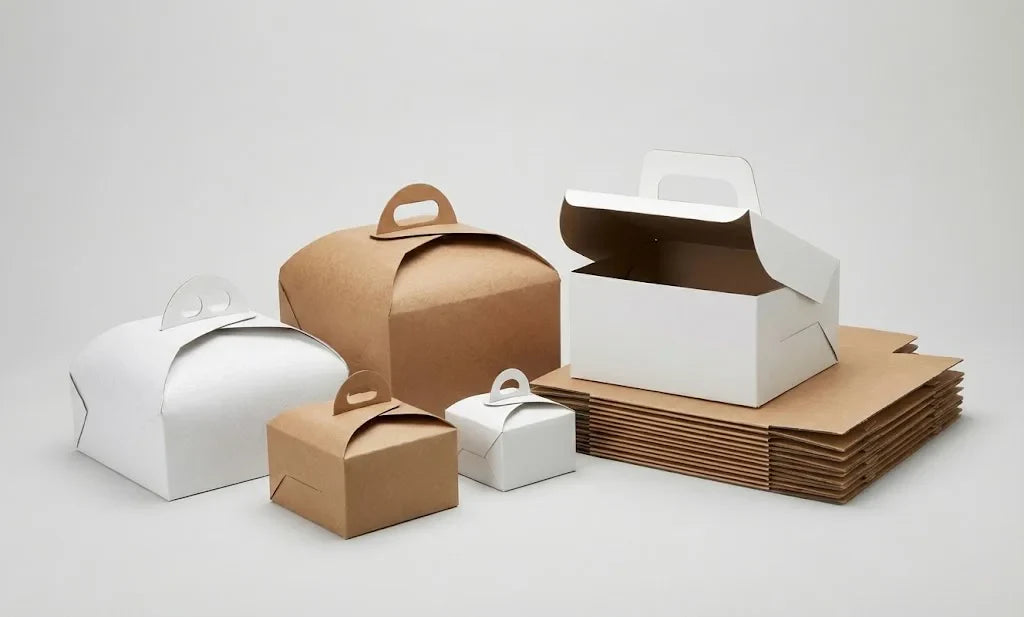 Portatorta di cartone per pasticceria e asporto