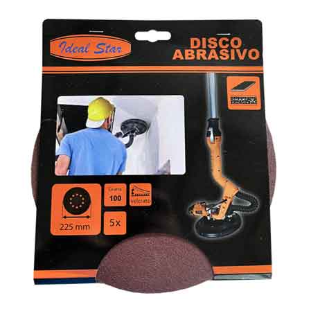 Disco abrasivo velcrato per levigatrice Ideal Star ø 225