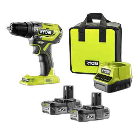 Trapano avvitatore a percussione a batteria brushless R18PD5-220S Ryobi