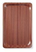Vassoio da servizio, rettangolare, antiscivolo, laminato, AmerBox, GN 1/1, Mogano, 325x530mm