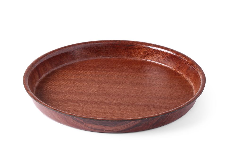 Vassoi da servizio wood form, AmerBox, Mogano, ⌀420x(H)30mm