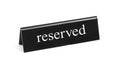 Targhetta riservato, HENDI, reserved, 130x30x(H)38mm