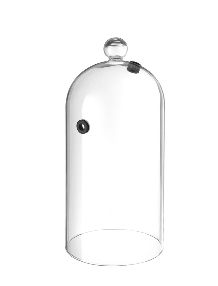 Cupola in vetro con sfiato, HENDI, Campana per cocktails, ⌀130x(H)282mm