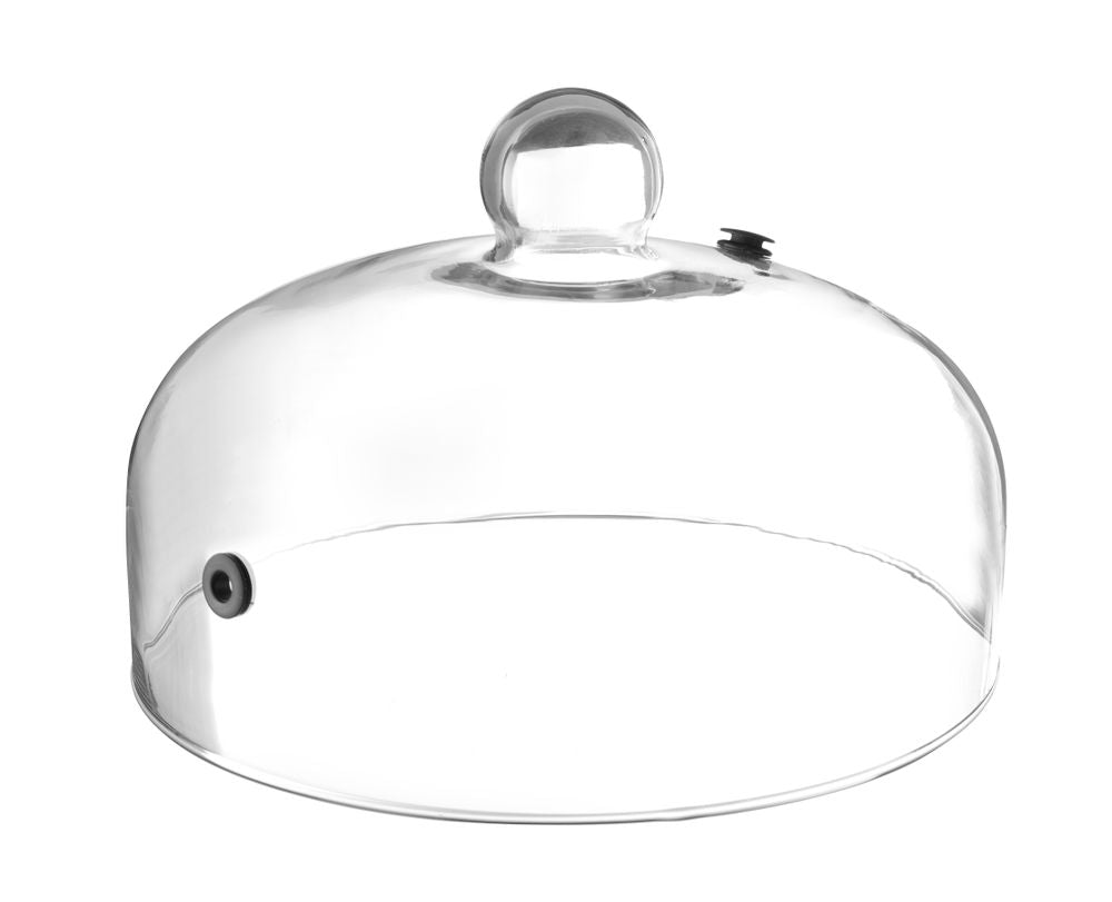 Cupola in vetro con sfiato, HENDI, Campana per piatti, ⌀260x(H)175mm