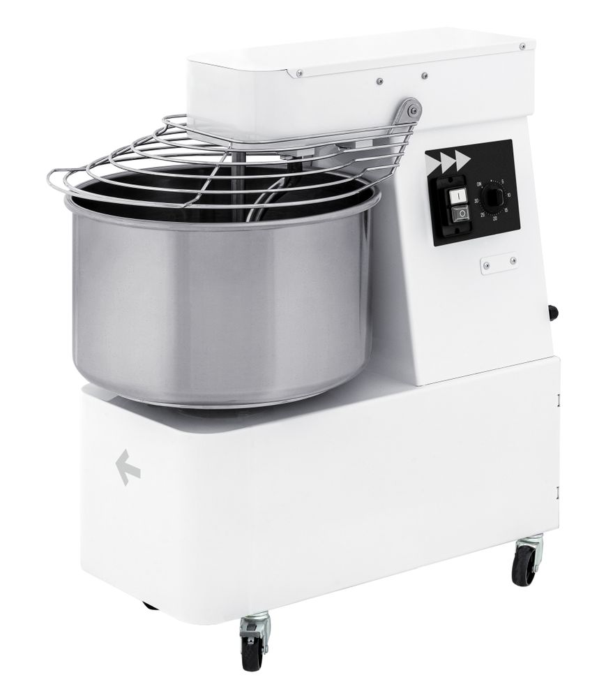 Miscelatore a spirale con testa e ciotola fisse, HENDI, 88 kg/h, 32L, 230V/1100W, 431x740x(H)804mm