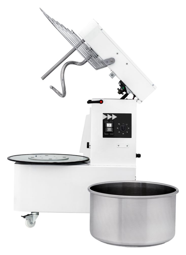 Miscelatore a spirale con testa sollevabile e ciotola rimovibile, HENDI, 88 kg/h, 32L, 230V/1100W, 431x740x(H)804mm