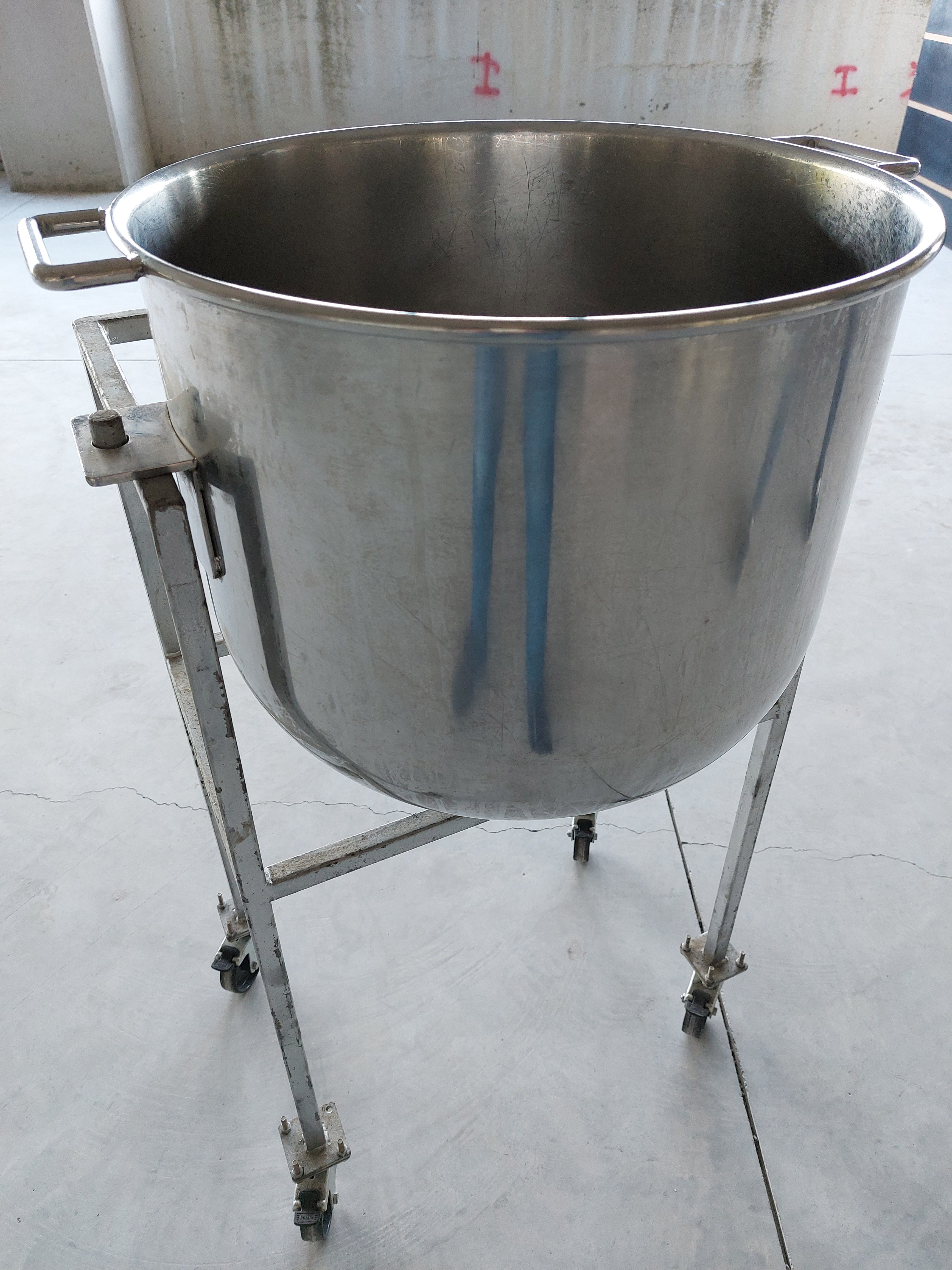 Vasca Inox per planetaria Pietroberto 60lt con carrello - Dea Distribuzione