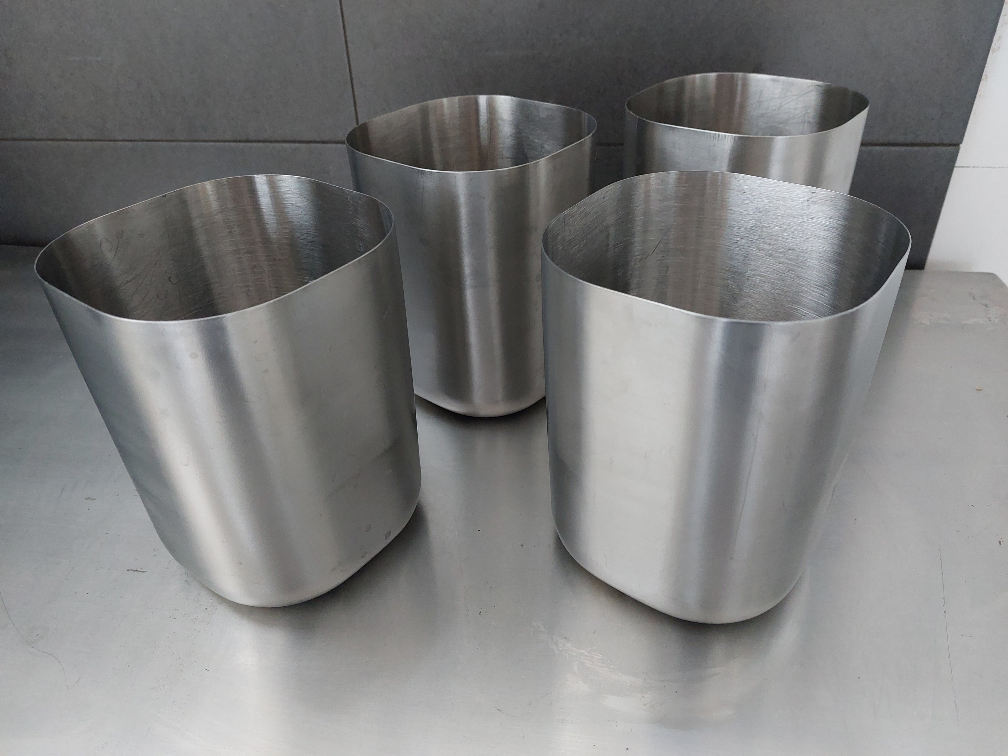 Contenitori in acciaio per pasticceria/gelateria 4 Pz.