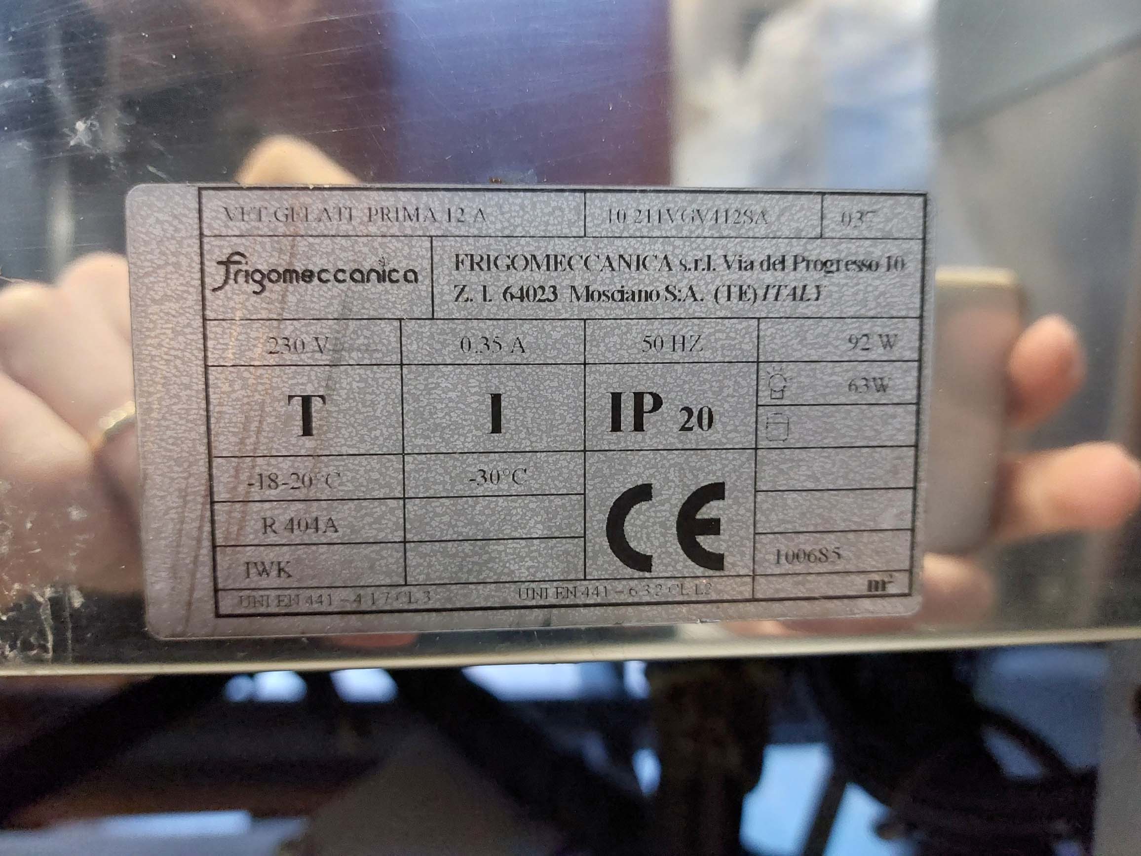 Vetrina gelati 24 gusti FRIGOMECCANICA