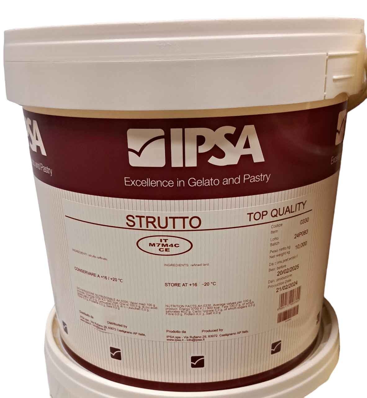 Strutto Top Raffinato Deodorato Secchio kg 10