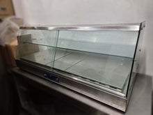 Carica l&#39;immagine nel visualizzatore di Gallery, Vetrina riscaldata inox e vetro, 2 piani 140x63x55
