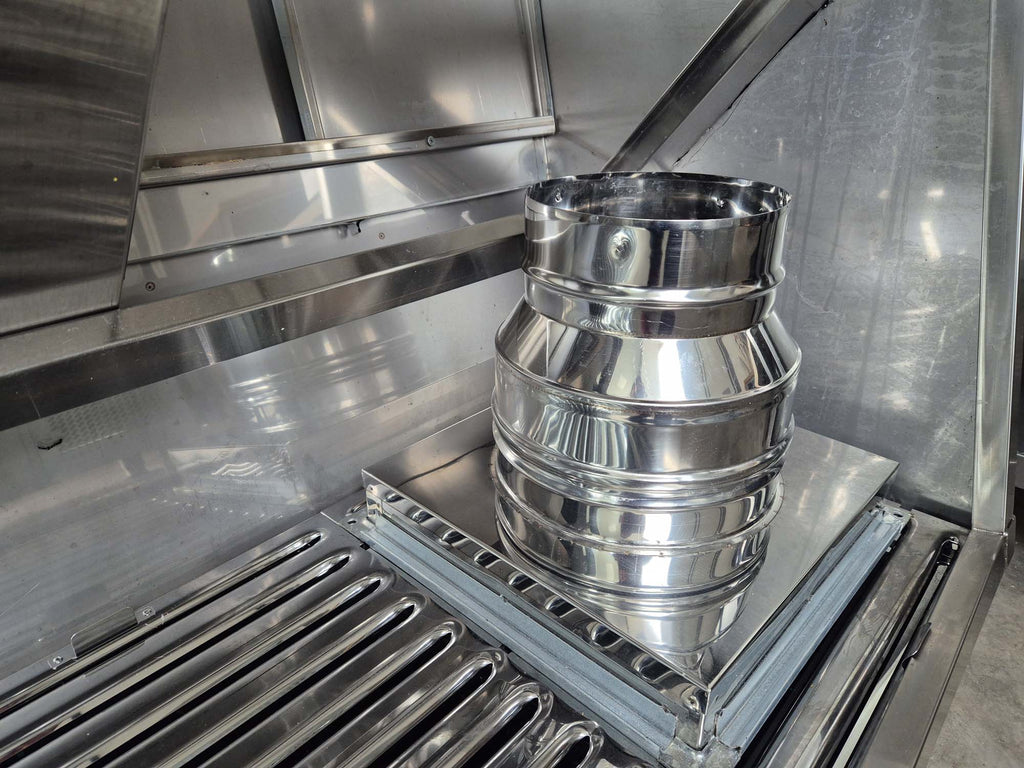 Cappa centrale con motore aspirante cm 240x140x50