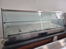 Carica l&#39;immagine nel visualizzatore di Gallery, Vetrina riscaldata inox e vetro, 2 piani 140x63x55
