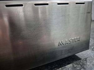 Vetrina riscaldata inox e vetro, 2 piani 140x63x55