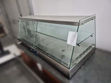 Carica l&#39;immagine nel visualizzatore di Gallery, Vetrina riscaldata inox e vetro, 2 piani 140x63x55
