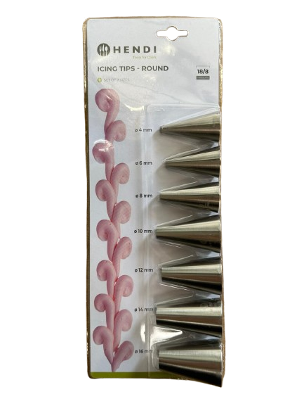 Beccucci Tondi Kit 7 pz per Sac a Poche