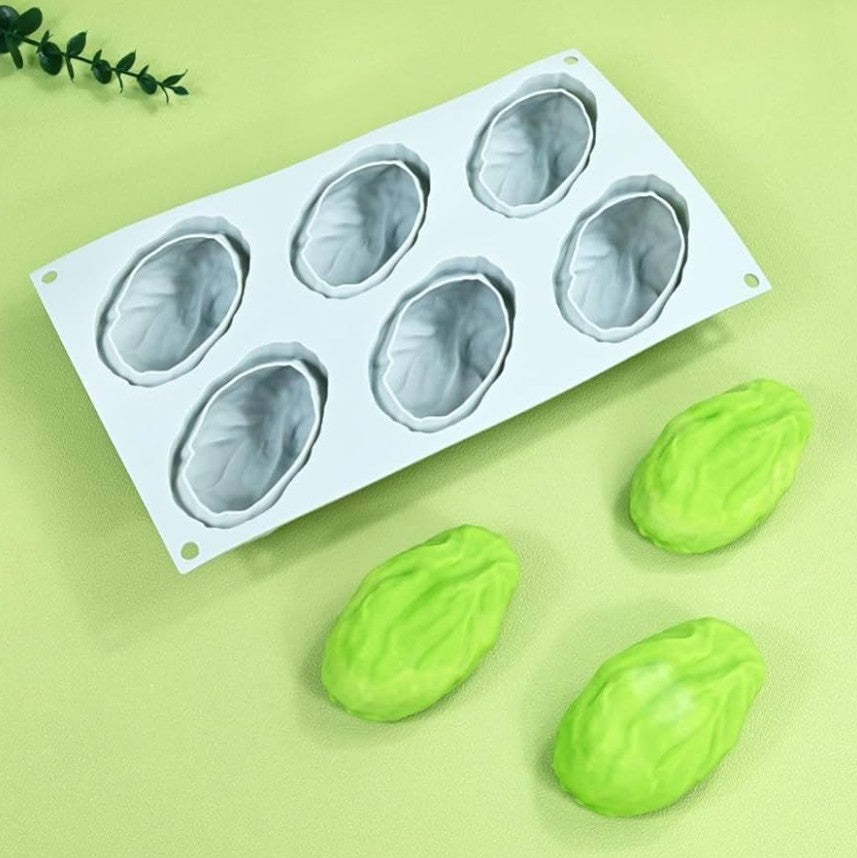 Stampo Silicone Pistacchio 6 Impronte Monoporzione