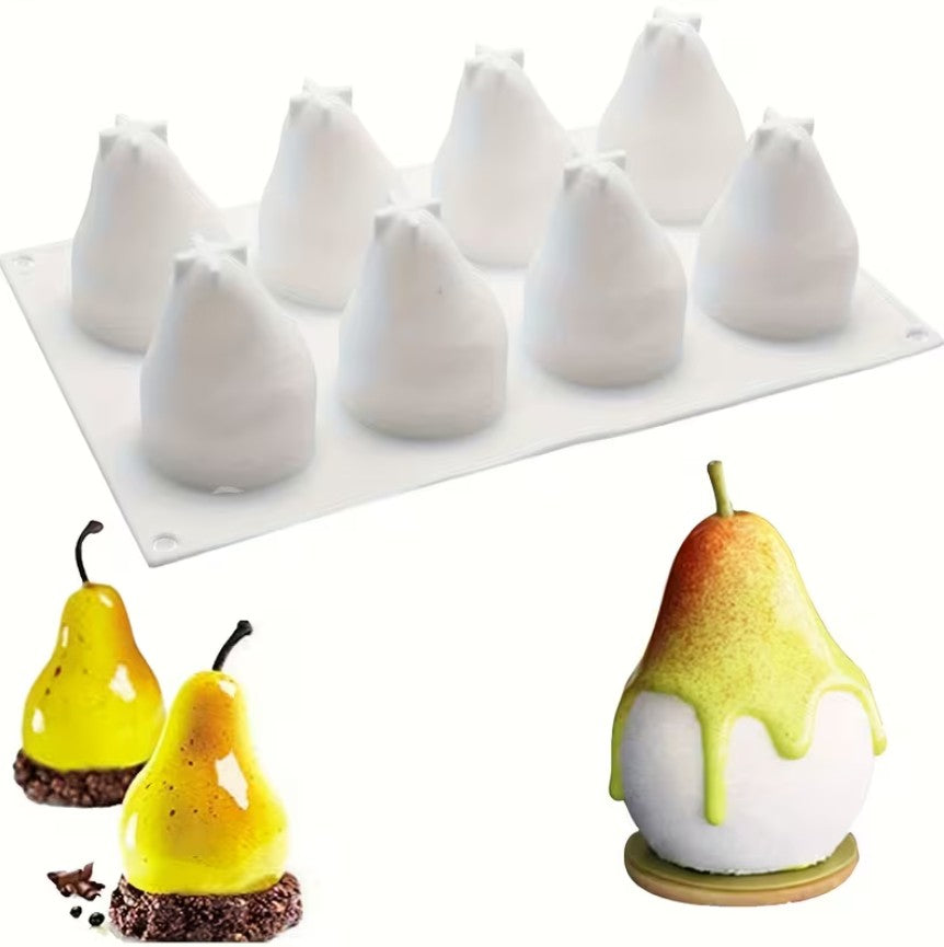 Stampo Silicone Pera 8 Impronte Monoporzione