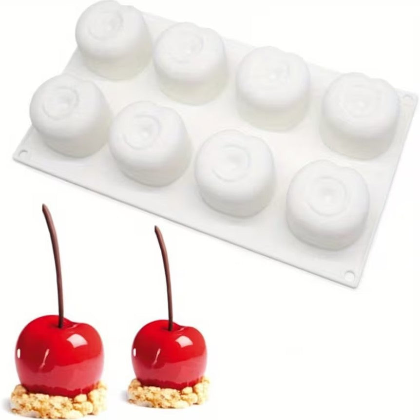 Stampo Silicone Ciliegia - Pesca 8 Impronte Monoporzione