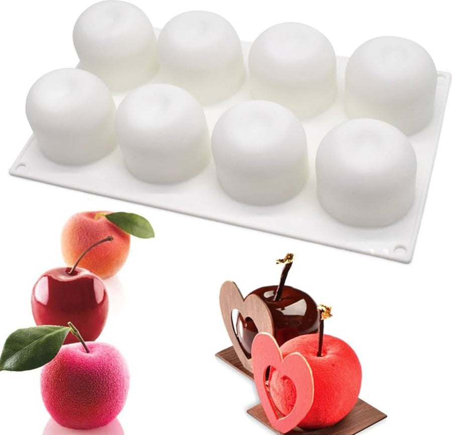 Stampo Silicone Mela 8 Impronte Monoporzione