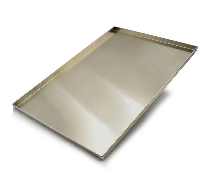 Teglia per pizza con X 60x40 in ferro alluminato