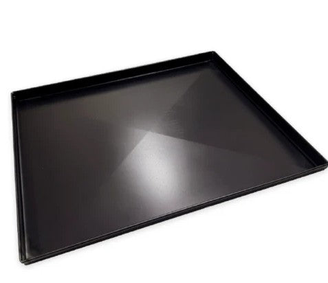 Teglia per pizza con X 80x40 in ferro alluminato