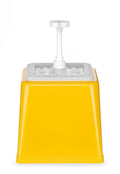 Dosatore per salse con pompa, HENDI, 2,5L, Giallo, 230x210x(H)327mm