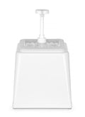 Dosatore per salse con pompa, HENDI, 2,5L, Bianco, 230x210x(H)327mm
