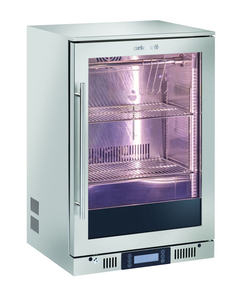Armadio per la frollatura della carne, da banco, Arktic, 126L, Argento, 230V/350W, 600x545x(H)900mm