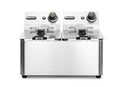 Friggitrice profonda 2x4 L, HENDI, Kitchen Line, 8L, 230V/6000W, 470x380x(H)315mm