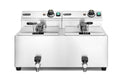 Friggitrice Profi Line con rubinetti di scarico - 2 x 8 l, HENDI, Profi Line, 16L, 230V/7000W, 610x515x(H)369mm