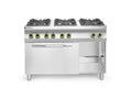 Cucina a gas Kitchen Line 6 bruciatori con forno a convezione GN 1/1, HENDI, Kitchen Line, 230V/3000W, 28,5kW, 1200x722x(H)900mm