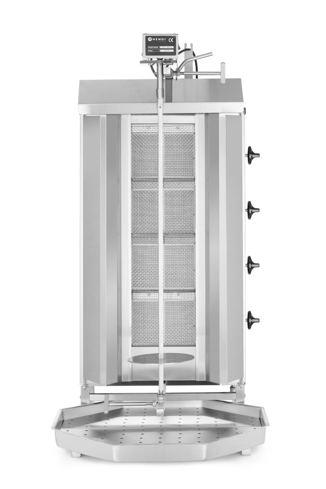 Griglia kebab a gas, HENDI, Profi Line, 230V/16W, 13kW, 735x745x(H)1110mm