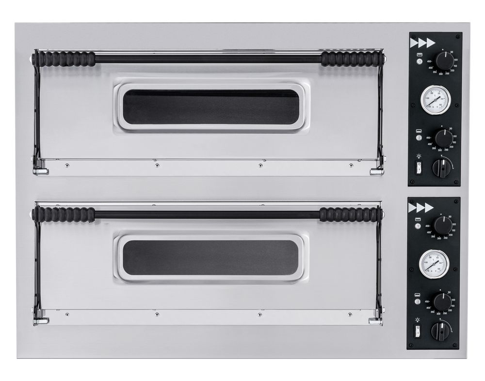 Forno per pizza BASIC XXL 66, HENDI, 2 camere, 400V/18000W, 1365x955x(H)745mm