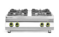Linea cucina a 4 fuochi per cucina a gas - piano del tavolo, HENDI, Kitchen Line, 19kW, 800x700x(H)310mm