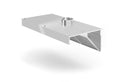 Cappa estrattore montata a parete, angolata, HENDI, Profi Line, senza illuminazione, 1200x700x(H)450mm