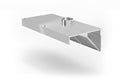 Cappa estrattore montata a parete, angolata, HENDI, Profi Line, con illuminazione a LED, 1200x700x(H)450mm