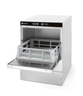 Lavabicchieri 40x40, controllo elettromeccanico, HENDI, Con pompa detergente, 230V/2800W, 470x510x(H)710mm