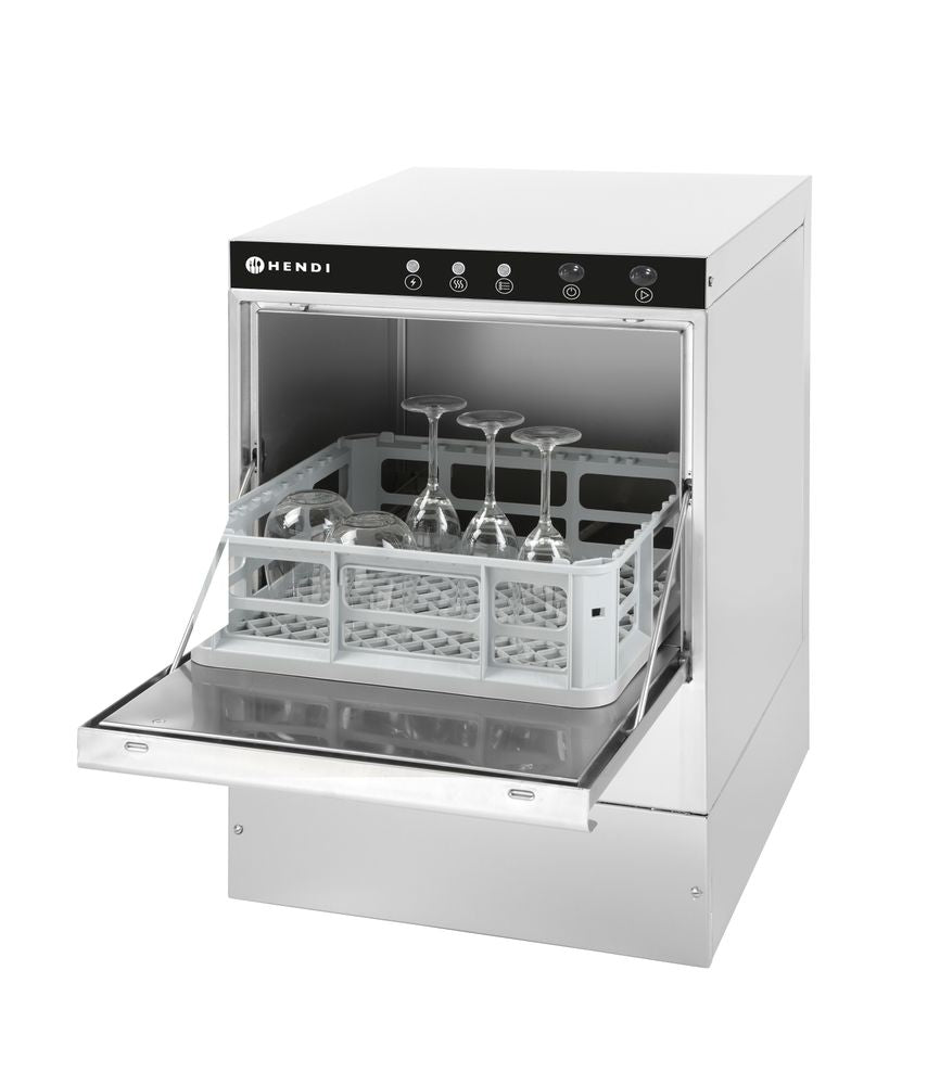 Lavabicchieri 40x40, controllo elettromeccanico, HENDI, 230V/2800W, 470x510x(H)710mm