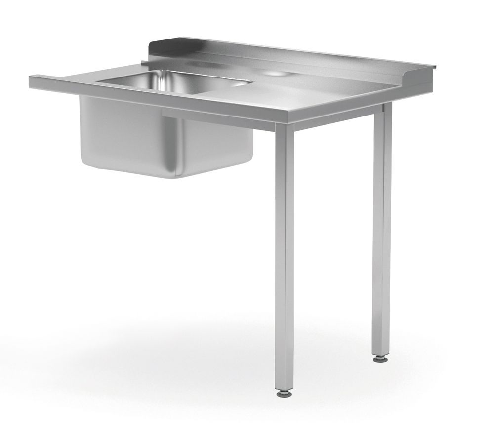 Tavolo di carico con lavabo per lavastoviglie., HENDI, Lato sinistro, 1200x700x(H)850mm