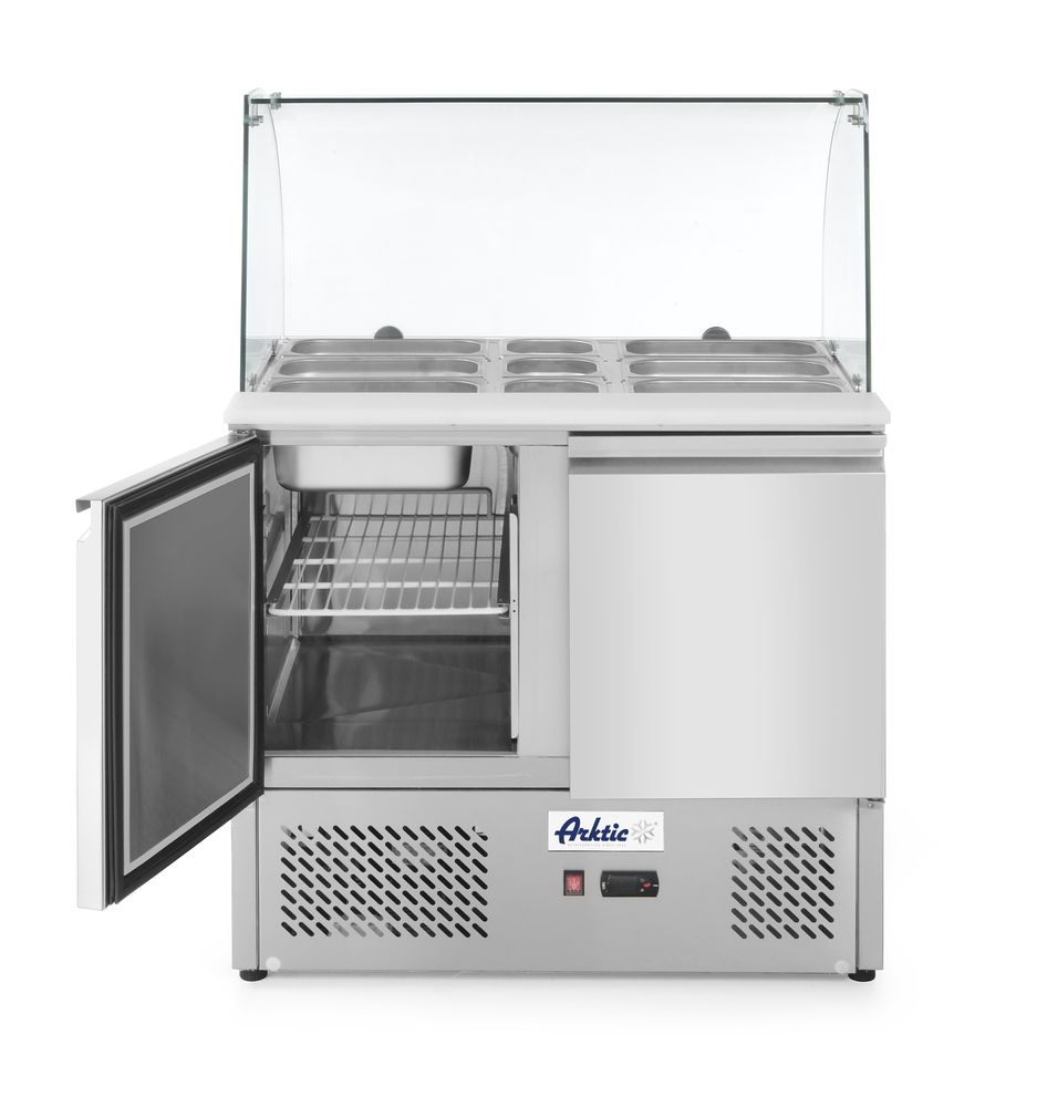 Saladette a due porte con vetrinetta 300L, Arktic, 230V/310W, 912x702x(H)1330mm