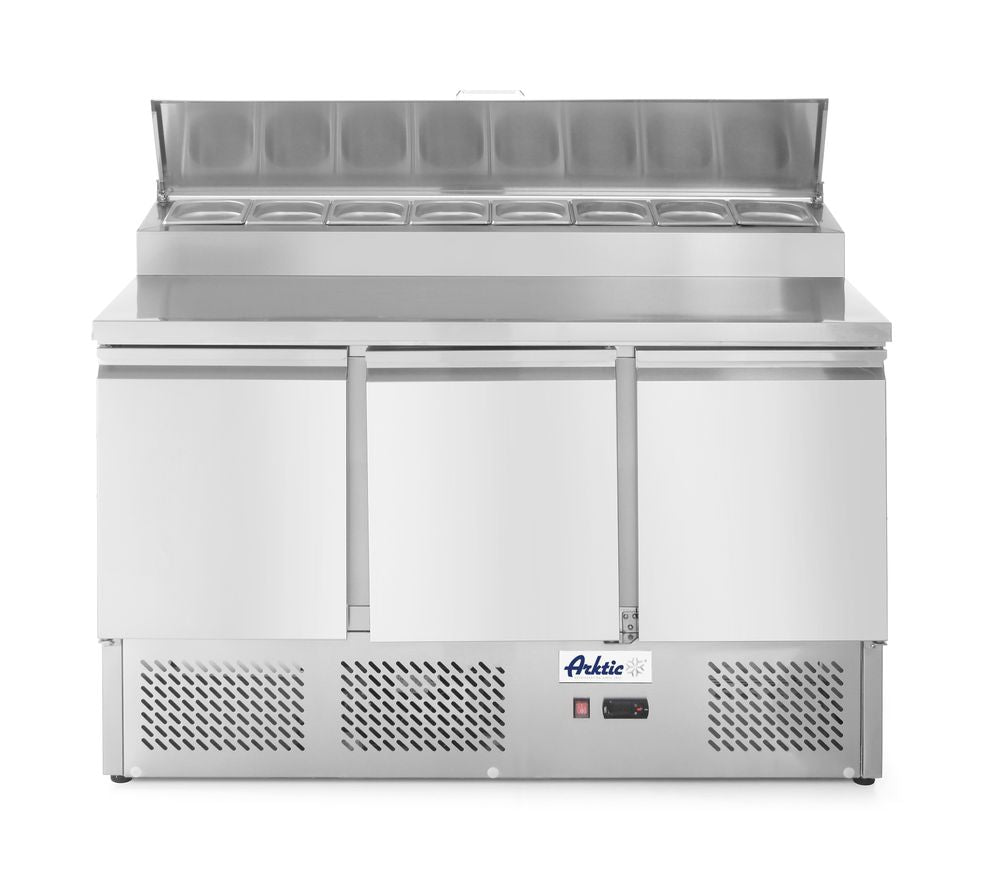 Saladette a tre porte con vetrinetta GN 380L, Arktic, 230V/310W, 1365x702x(H)1265mm