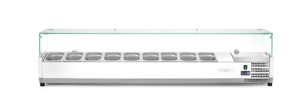 Vetrina refrigerata GN 1/3, Arktic, 9x GN 1/3, 230V/180W, 2005x420x(H)456mm