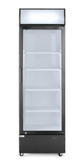 Frigorifero per bar posteriore con pannello retroilluminato, porta singola, Arktic, 254L, Nero, 220-240V/250W, 578x605x(H)1980mm