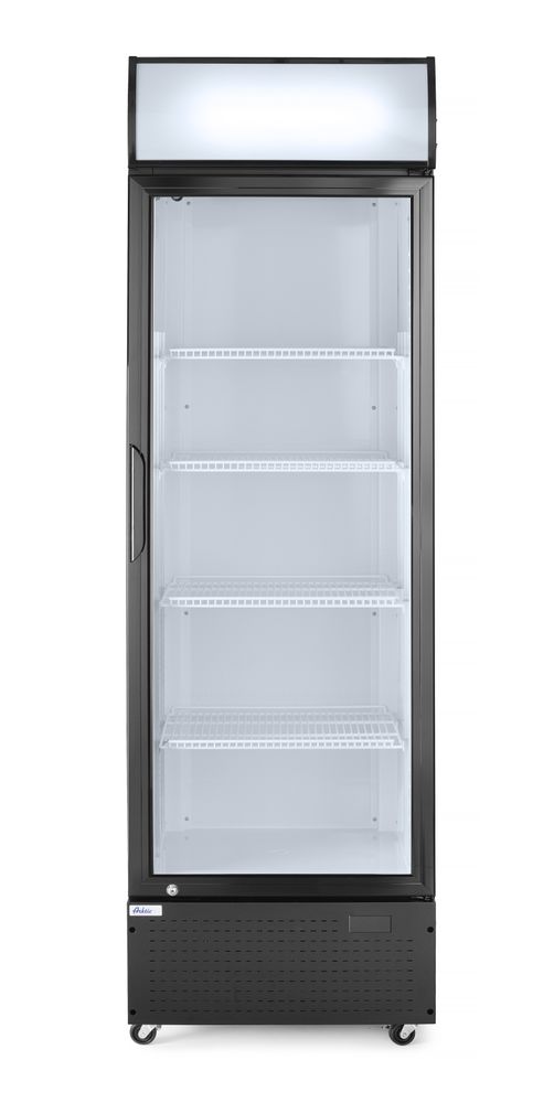Frigorifero per bar posteriore con pannello retroilluminato, porta singola, Arktic, 254L, Nero, 220-240V/250W, 578x605x(H)1980mm
