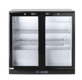 Frigorifero posteriore da bar con doppio sportello, Arktic, 158L, Nero, 220-240V/160W, 900x530x(H)870mm